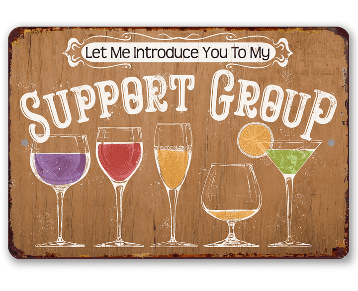 Support Group Aluminum Tin Awesome Metal Poster