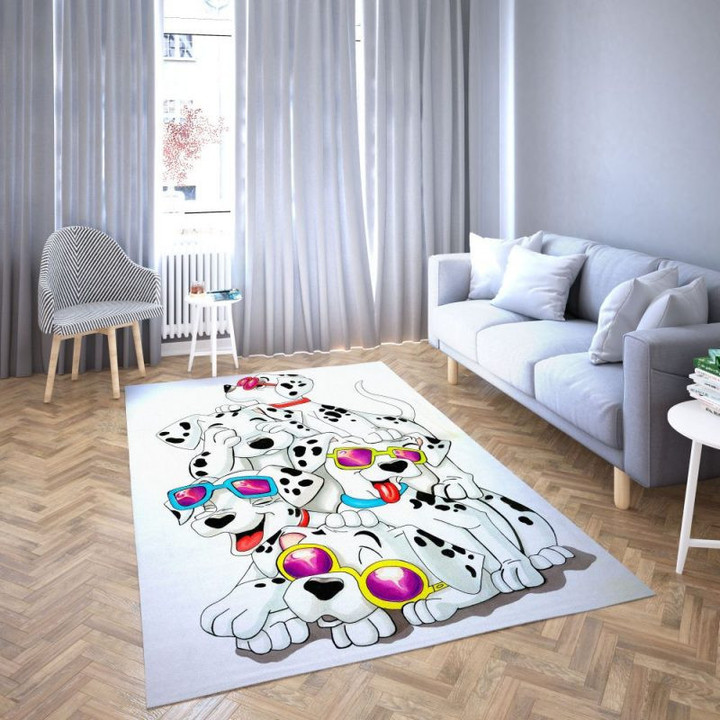 101 Dalmatians Of  Favorite Cartoon Movie 2 Area Rugs For Living Room Rectangle Rug Bedroom Rugs Carpet Flooring Gift RS132561