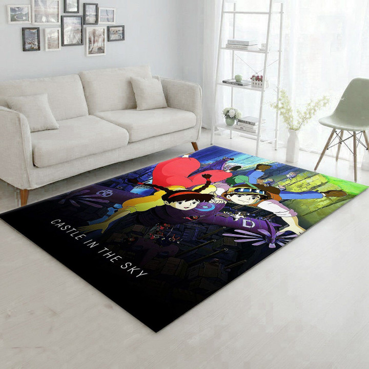 Castle In The Sky Movie Home Area Rugs For Living Room Rectangle Rug Bedroom Rugs Carpet Flooring Gift RS135987