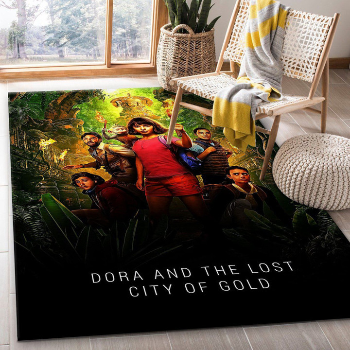 Dora And The Lost City Of Art Painting Movie Rectangle Rug Decor Area Rugs For Living Room Bedroom Kitchen Rugs Home Carpet Flooring TTG012494