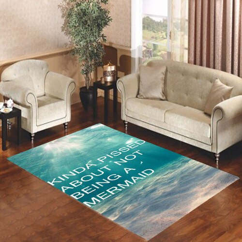 Mermaid Funny Quote Ocean Beach A Mermaid Rectangle Area Rugs Carpet For Living Room, Bedroom, Kitchen Rugs, Non-Slip Carpet Rp121994