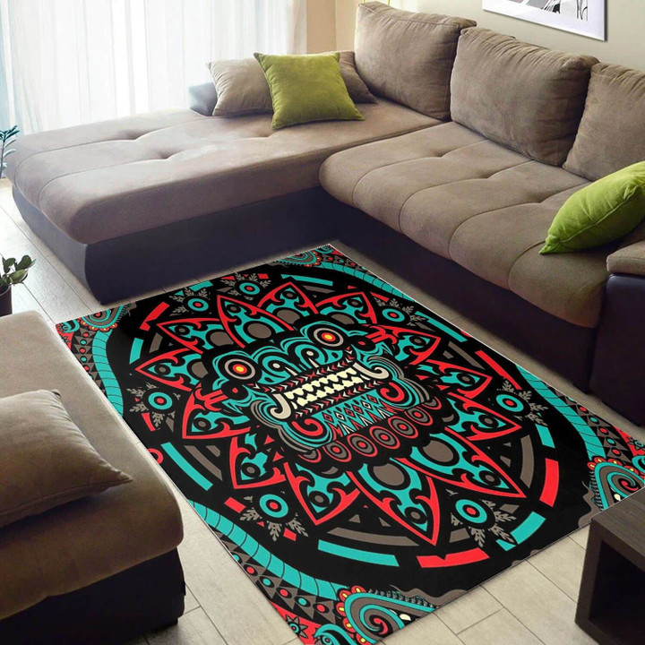 Holiday Ethnic Circle Pattern African American Area Rug Home Decor