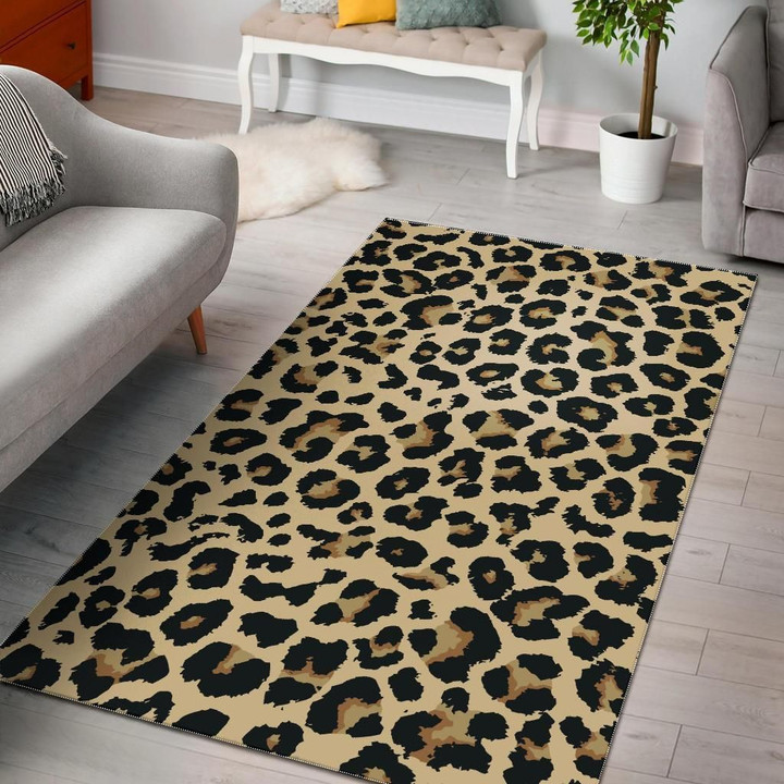 Leopard Print Design Pattern Area Rug Bold Patterns Tasteful Style Home Decor