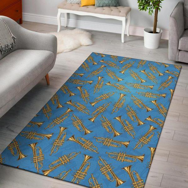 Print Pattern Trumpet Home Decor Rectangle Area Rug