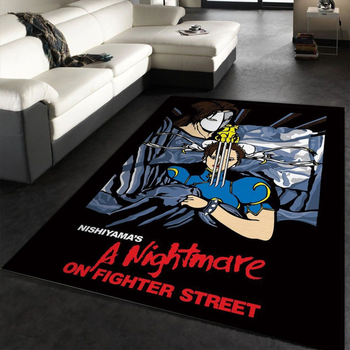 Nightmare On Fight Street Area Rug For Christmas, Living Room Rug, Christmas Gift US Decor Indoor Outdoor Rugs