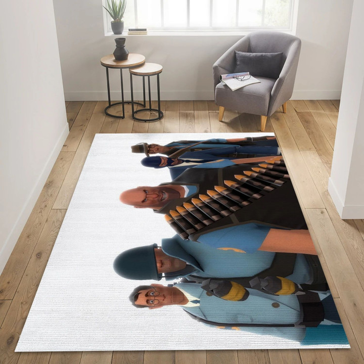 Team Fortress 2 Video Game Area Rug Area, Living Room Rug Home Decor Floor Decor Indoor Outdoor Rugs