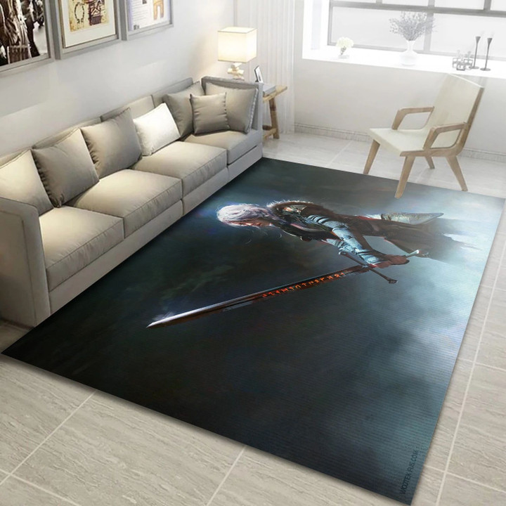 Ciri The Witcher Video Game Area Rug Area, Area Rug Family Gift US Decor Indoor Outdoor Rugs