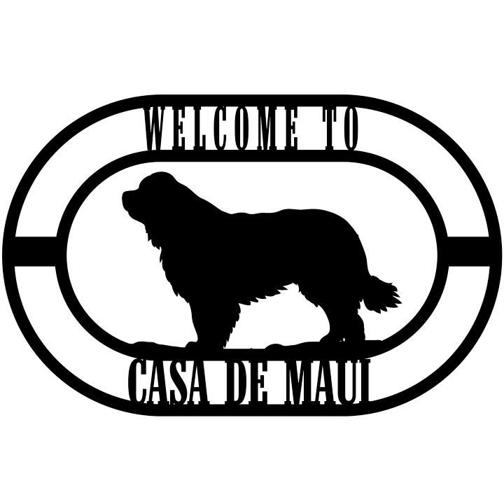 Custom Newfoundland Dog Cut Metal Sign, Personalized Newfoundland Name Sign Decoration For Room, TTN