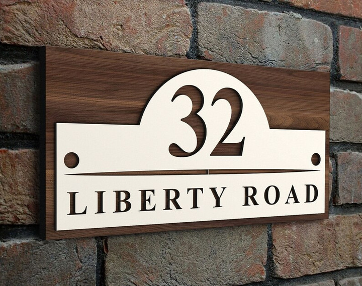 Personalized Wood Address Sign, Custom Address Number Sign, Porch Address Plaque, Wedding Gift, Address Plaque Sign, Housewarming Gift