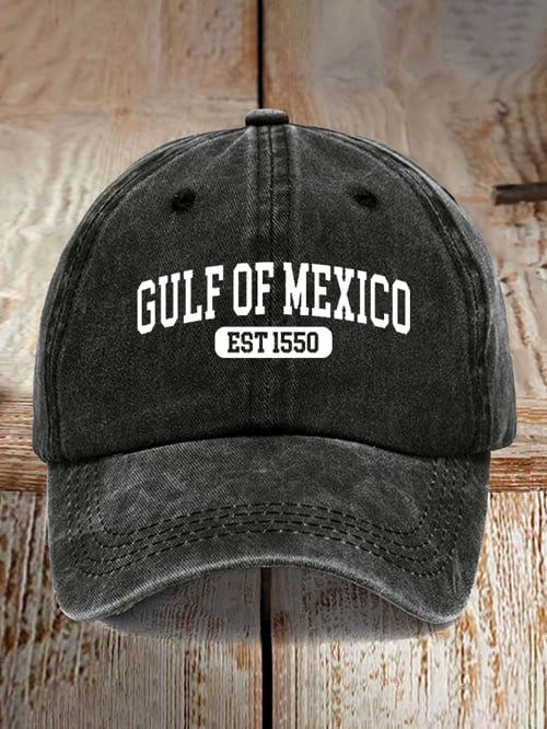 Gulf of Mexico Hat Gulf of Mexico Cap Black Classic Cap For Men And Women