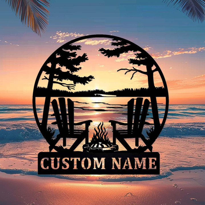 Custom Metal Camp Signoutdoor Camp Decorpersonalized Campfire Signlake Camp Wall Artlake House Decorcottage Cabin Signcamping Sign