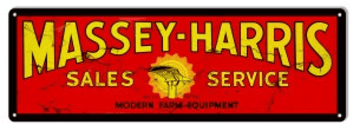 Massey Harris Sales Service Metal Sign Vintage Style Retro Farming Garage Art Wall Decor