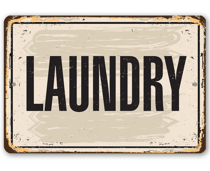 Tin Metal Sign Laundry Or Use Indoor Outdoor Great Decor For Laundromat And Home