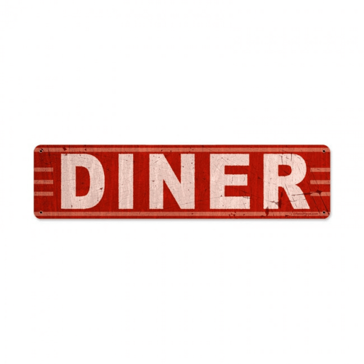 Diner Retro Planet Advertising Metal Sign Vintage Style Home Decor Wall Art