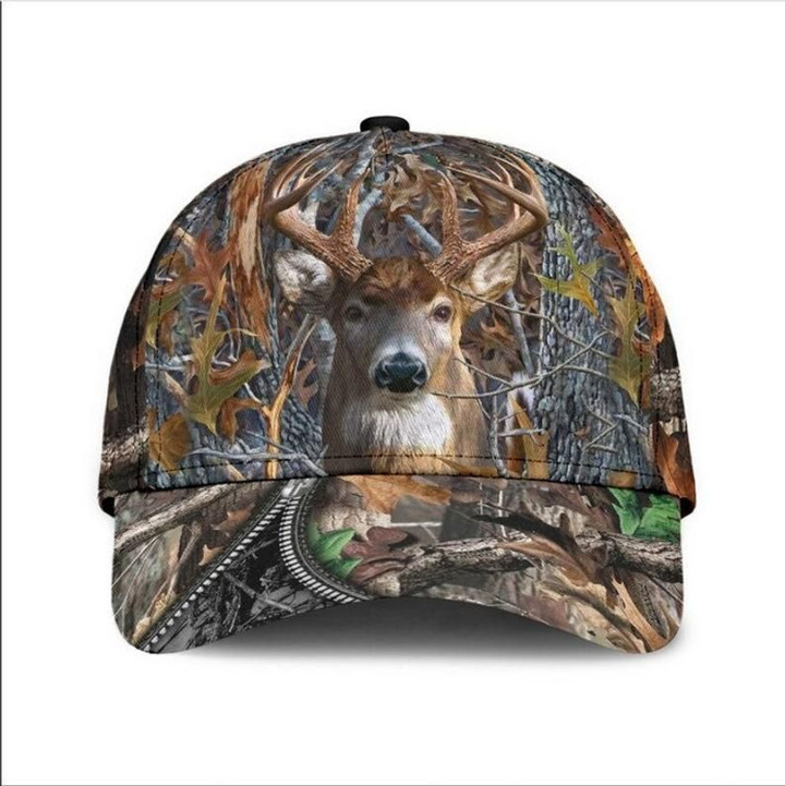 Deer Hunting Hat Classic Cap 3D, Hunting Lovers, Cap 3D Gift