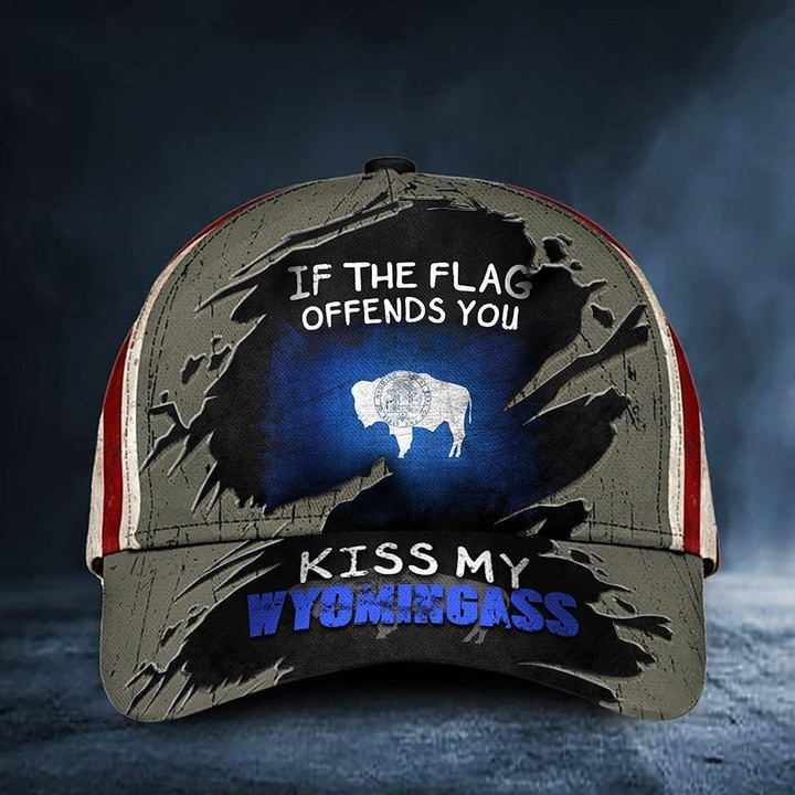 If You Flag Offends You Kiss My Wyomingass Hat Classic Cap