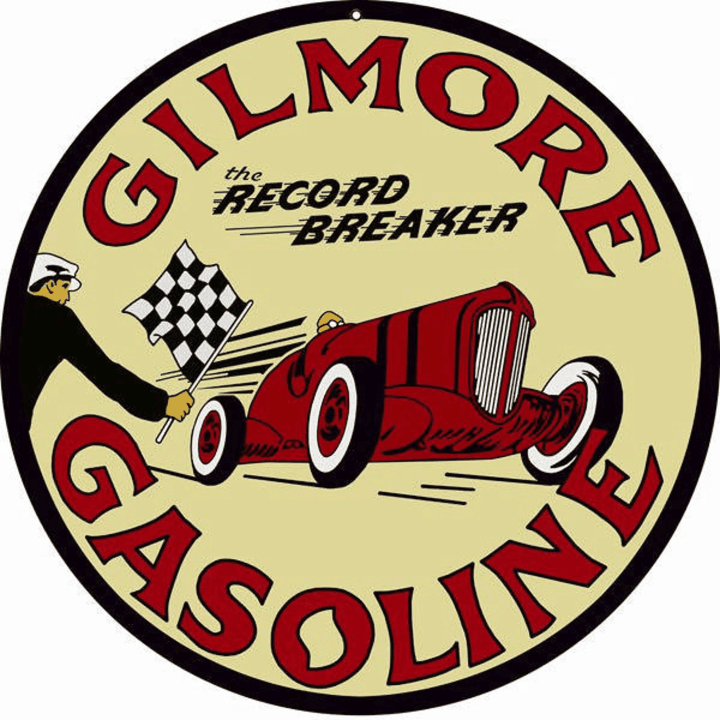 Gilmore Racing Gasoline Aged Style 24G Metal Sign Vintage Style Retro Garage Art