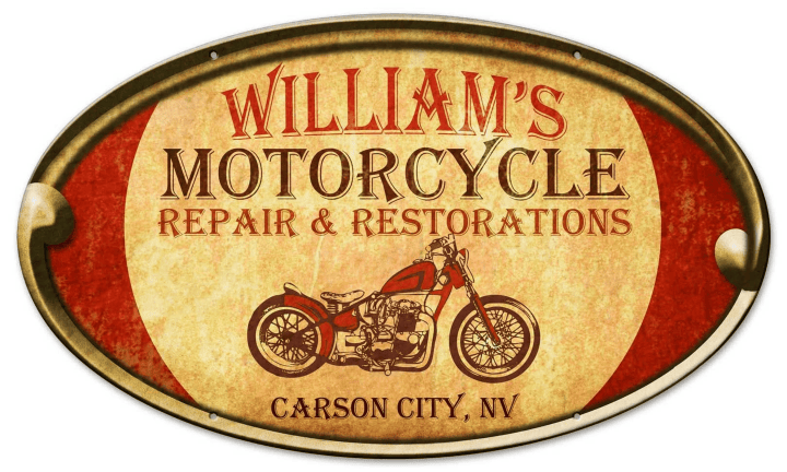 Personalized Motorcycle Repair Sign - Metal Art Sign Wall Decor American Made Nostalgic Vintage Style
