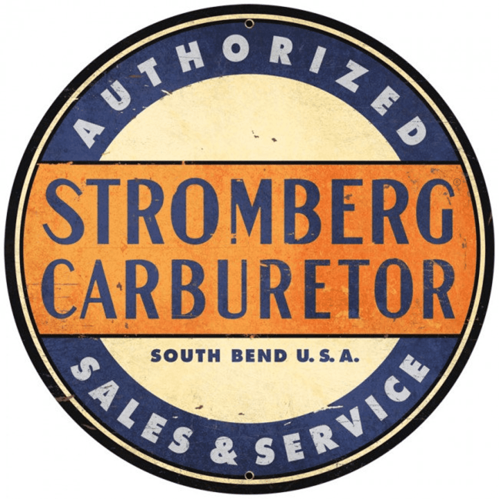 Stromberg Carburetor Metal Advertising Sign Vintage Style Retro Gas Oil Garage Art Wall Decor Garage Art