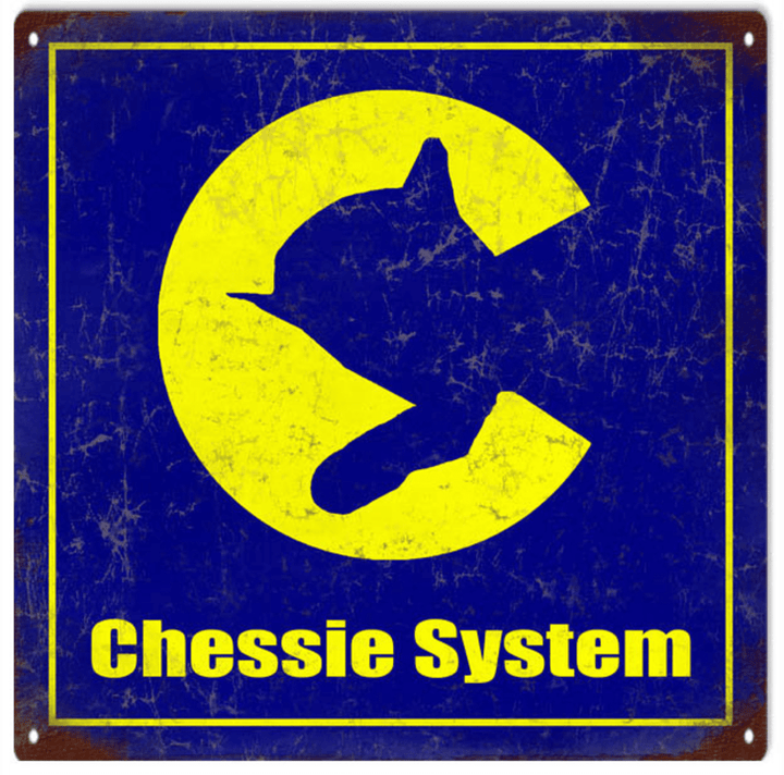 Chesapeake & Ohio Chessie System Railroad Sign - Aged Style Metal Sign Vintage Style Retro Garage Art