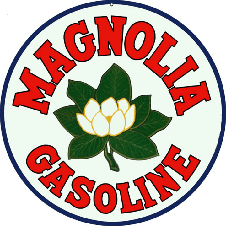 Magnolia Gasoline Magnolene Motor Oils Large Metal Sign Available - Vintage Style Retro Garage Art