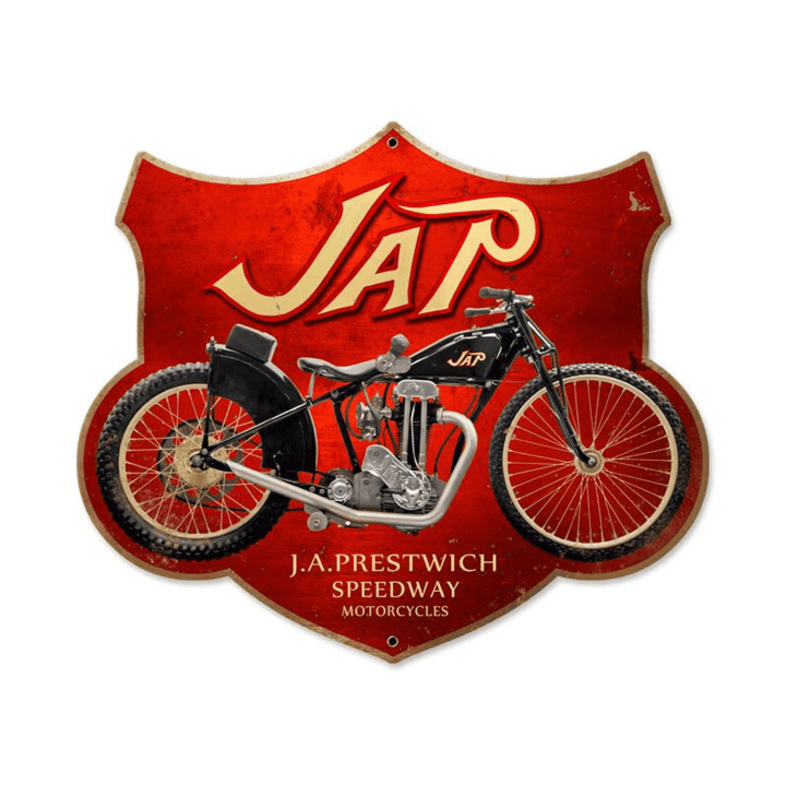 Jap Motorcycle - Garage Metal Sign Vintage Style Retro Gas Oil Garage Art Wall Decor