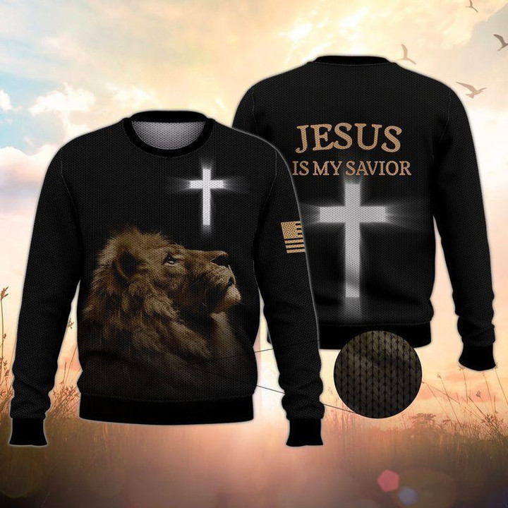 Jesus Is My Savior Ugly Christmas Sweater 3D Printed Best Gift For Xmas Adult - Ugly Christmas Sweater - Funny Xmas Sweaters