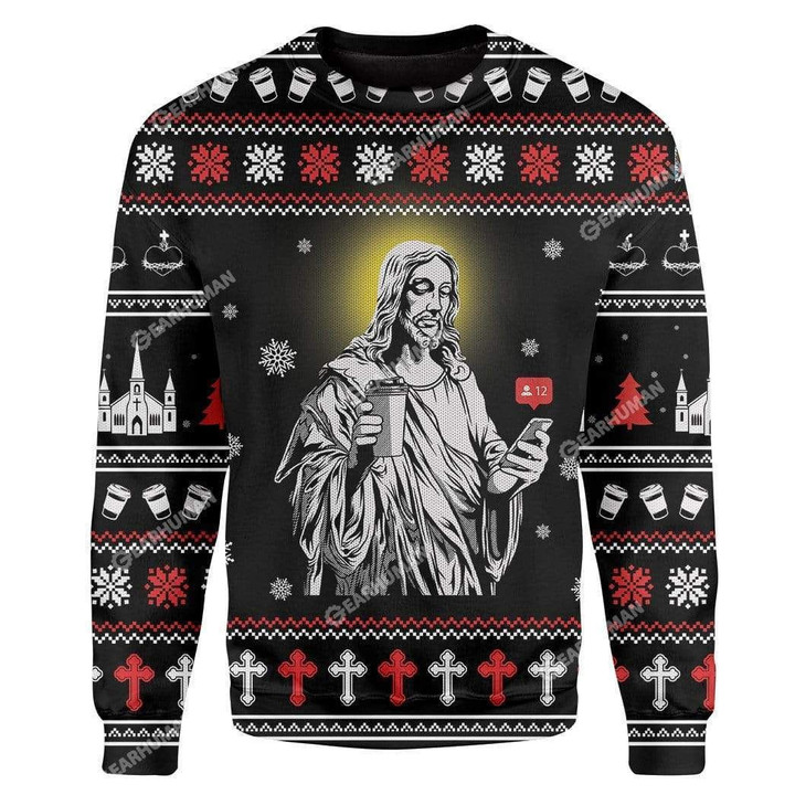 Jesus Christmas Ugly Sweater - Ugly Christmas Sweater - Funny Xmas Sweaters