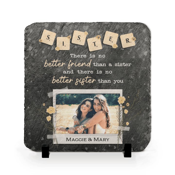 Birthday Gift For Sister, Personalized Sister Gift Photo Slate, Easter Gift For Sister, Wedding Gift For Sister