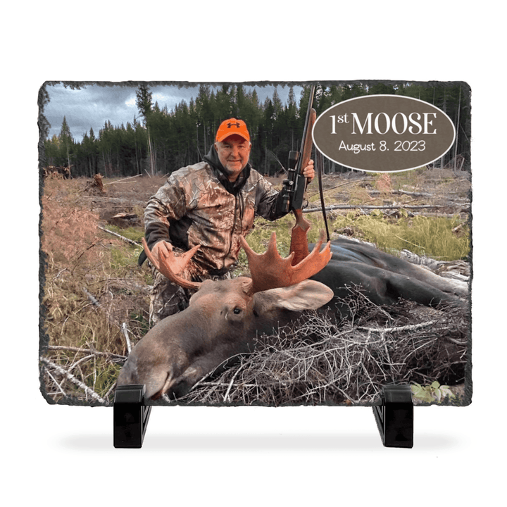 1st Moose Photo Slate, 1st Moose Gift, My First Moose Picture, Junior Moose Hunter, Moose Hunting Frame