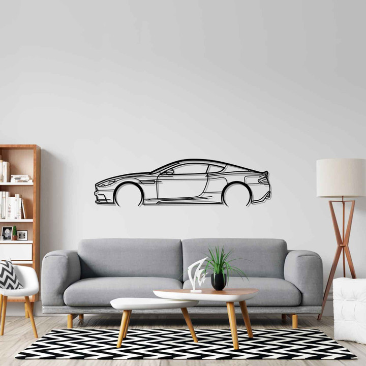 DBS 2012 Detailed Silhouette Metal Wall Art, Custom Car Silhouette Metal Decor, Personalized Gift For Car Lovers, Gift For Him