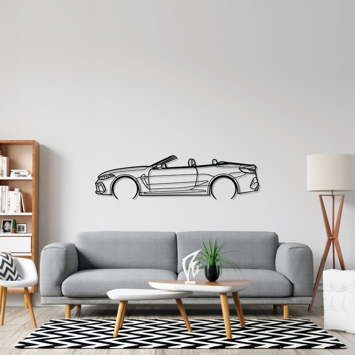 M8 Competition Detailed Silhouette Metal Wall Art, Custom Car Silhouette Metal Decor, Personalized Gift For Car Lovers, Gift For Him