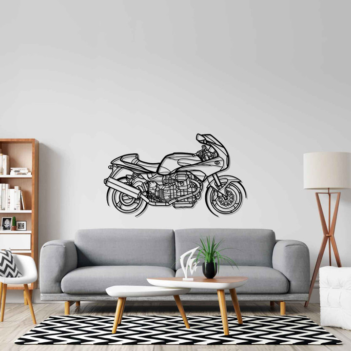 Guzzi V11 Silhouette Metal Wall Art, Custom Car Wall Sign, Personalized Car Metal Wall Art, Gift for Him, Gift for Her, Gift For Car Lovers