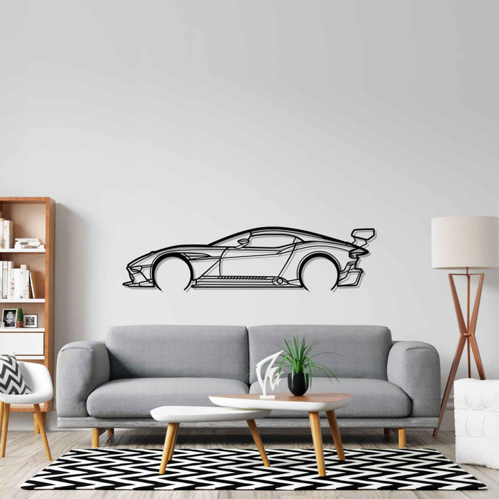 Aston Vulcan Detailed Silhouette Metal Wall Art, Custom Car Silhouette Metal Decor, Personalized Gift For Car Lovers