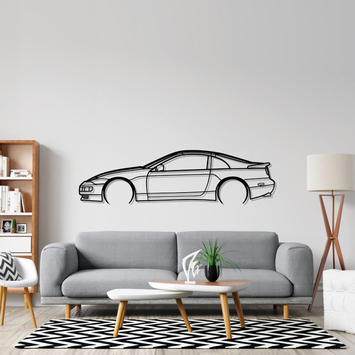 300ZX 1990 Detailed Silhouette Metal Wall Art, Custom Car Silhouette Metal Decor, Personalized Gift For Car Lovers, Gift For Him