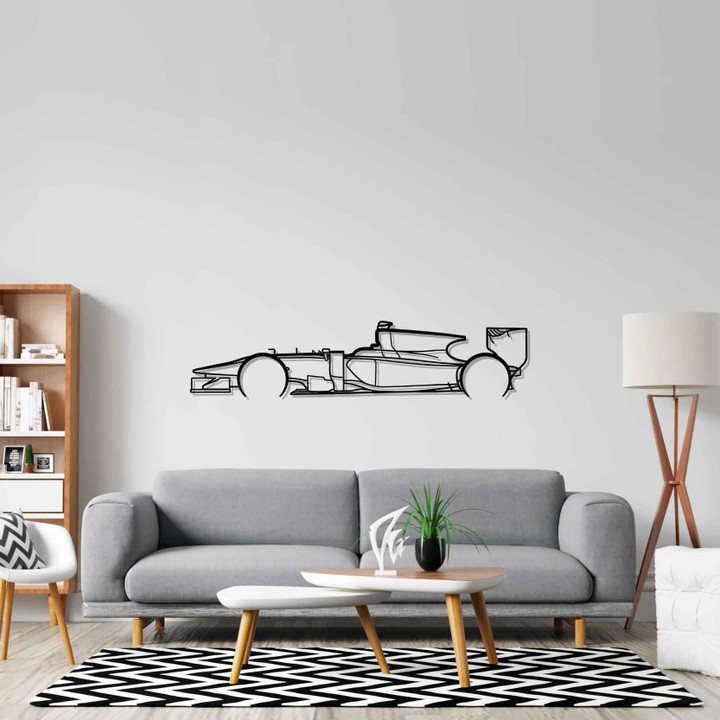 GP2/11 Detailed Silhouette Metal Wall Art, Custom Car Silhouette Metal Decor, Personalized Gift For Car Lovers, Gift For Him