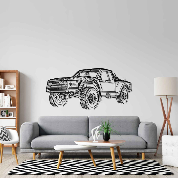 Trophy Truck 6100 Angle Silhouette Metal Wall Art, Custom Car Silhouette Metal Decor, Personalized Gift For Car Lovers, Gift For Him