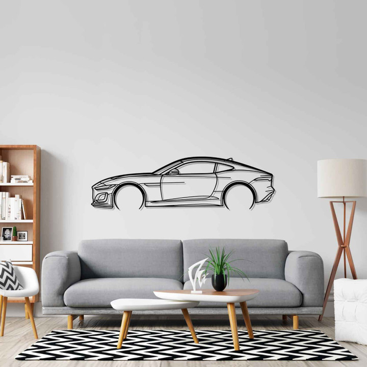 F-Type 2020 Detailed Silhouette Metal Wall Art, Custom Car Wall Sign, Personalized Car Metal Wall Art, Gift for Him, Gift for Her, Gift For Car Lovers