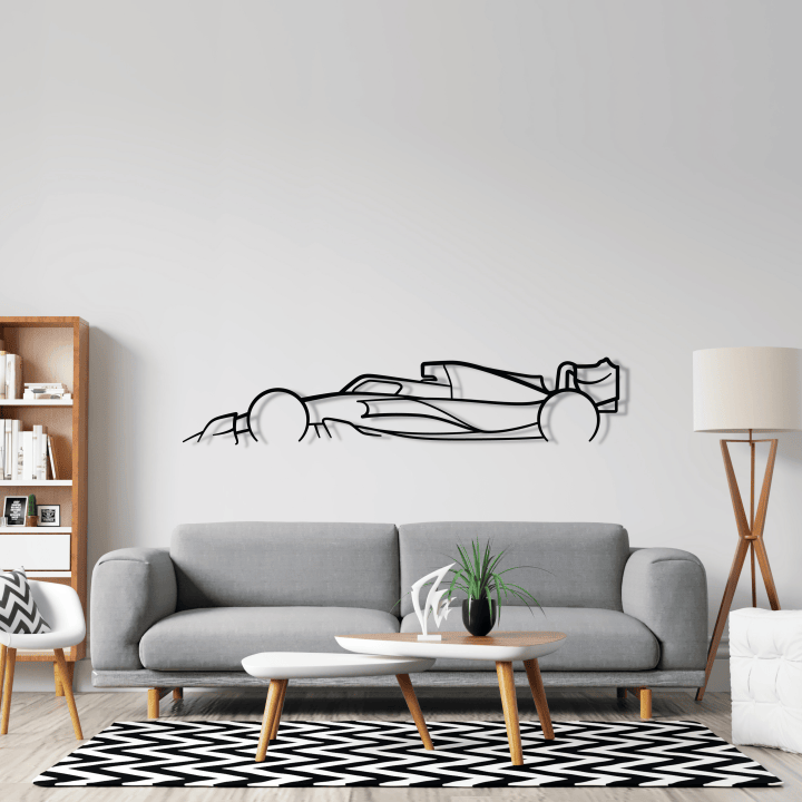 Formula One 2022-2023 F1 Classic Silhouette Metal Wall Art, Custom Car Wall Sign, Personalized Car Metal Wall Art, Gift for Him, Gift for Her, Gift For Car Lovers