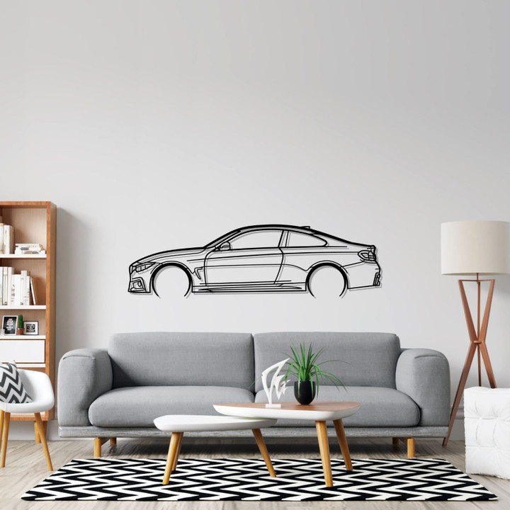 F32 M Detailed Silhouette Metal Wall Art, Custom Car Wall Sign, Personalized Car Metal Wall Art, Gift for Him, Gift for Her, Gift For Car Lovers