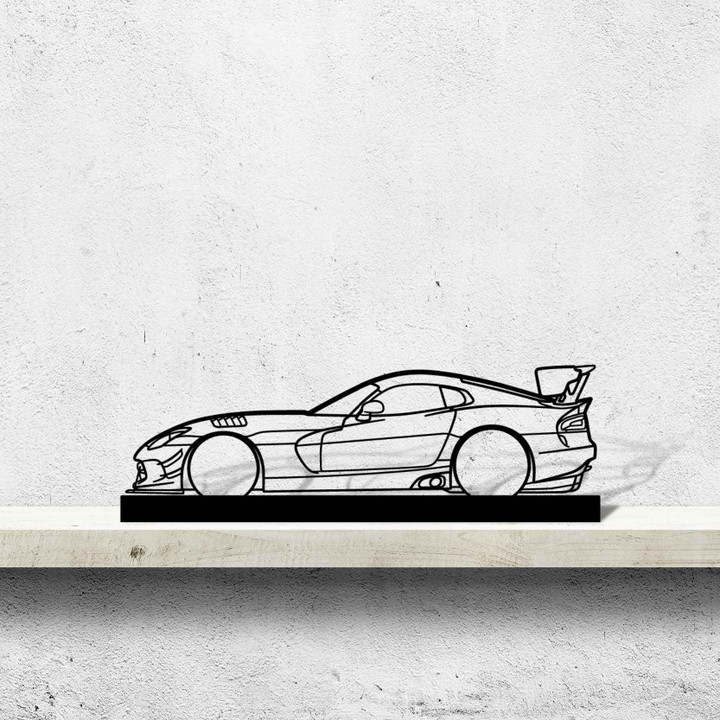 Viper ACR Gen 5 Silhouette Metal Art Stand, Custom Car Silhouette Metal Decor, Personalized Gift For Car Lovers