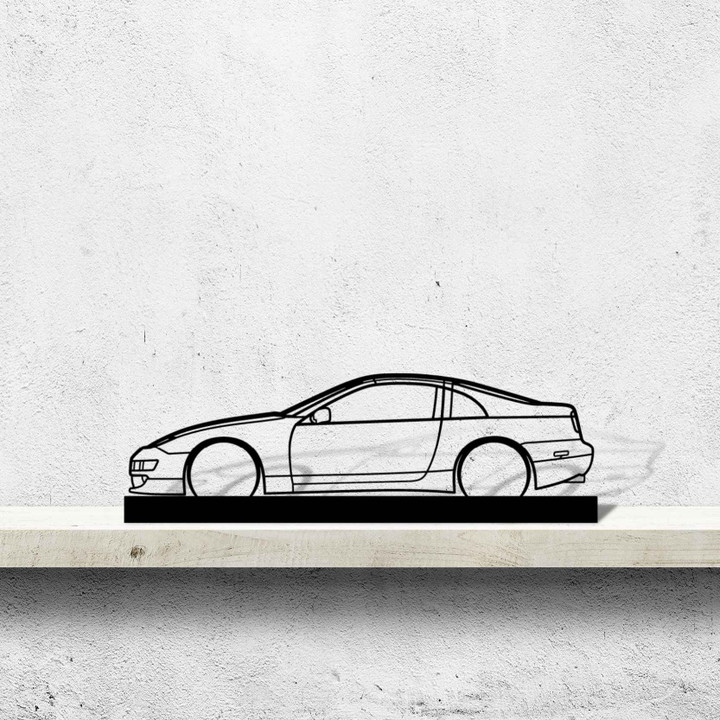 300zx Silhouette Metal Art Stand, Custom Car Silhouette Metal Decor, Personalized Gift For Car Lovers, Gift For Him