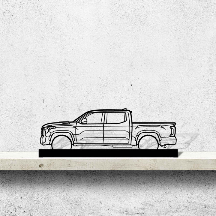 TUNDRA 2022 Silhouette Metal Art Stand, Custom Car Silhouette Metal Decor, Personalized Gift For Car Lovers, Gift For Him
