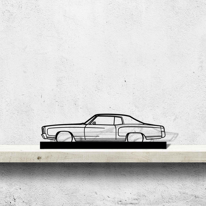 Monte Carlo 1970 Silhouette Metal Art Stand, Custom Car Wall Sign, Personalized Car Metal Wall Art, Gift for Him, Gift for Her, Gift For Car Lovers