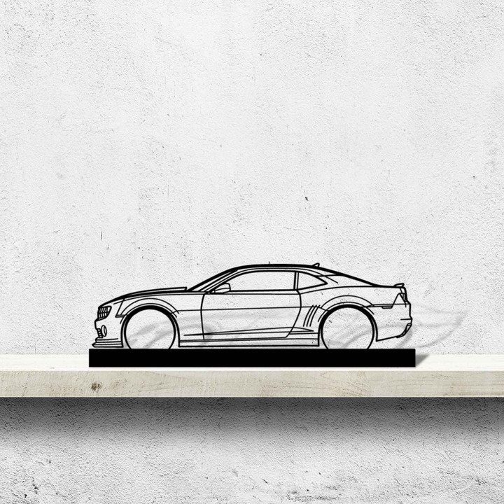 Camaro Silhouette Metal Art Stand, Custom Car Wall Sign, Personalized Car Metal Wall Art, Gift for Him, Gift for Her, Gift For Car Lovers