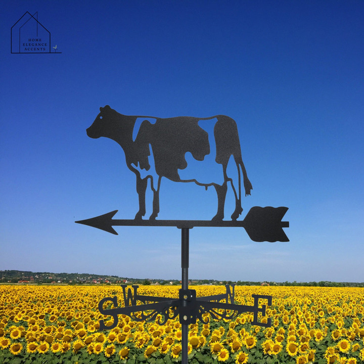 Dairy Cow Weathervane - Rustic Charm For Your Outdoor Space