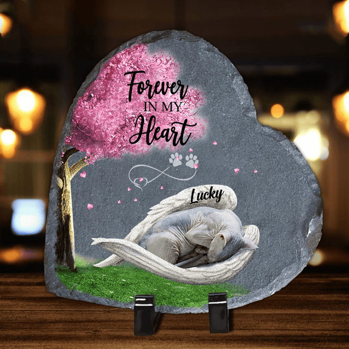 Personalized Sphynx Cat Sleeping Angel Wing Garden Stone Pet Lovers gifts Decor Table Memorial gift for Loss of Cat