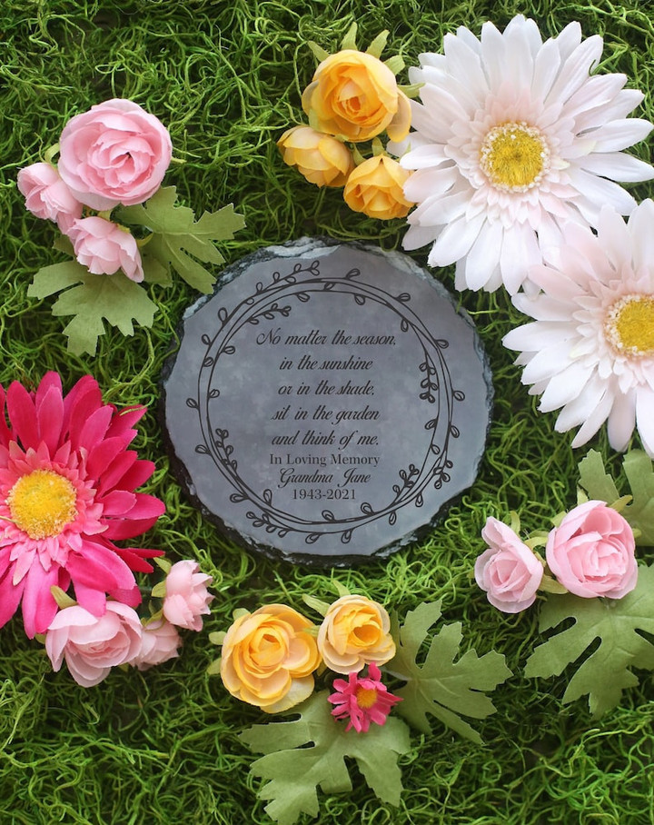 Personalized Memorial Stone,Sympathy GiftMemorial Garden Stone