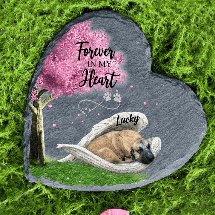 Personalized Anatolian Shepherd Sleeping Angel Wing Garden Stone Pet Lovers gifts Memorial gift for Loss of Dog