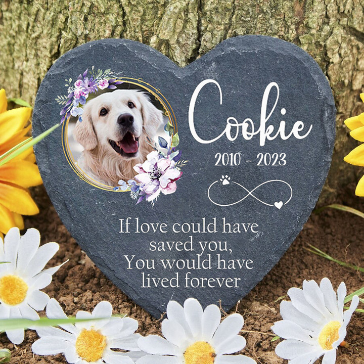 If Love Could Have Saved You, Custom Dog Memorial Stone for Home and Garden, Sympathy Gift for Loss Of Dog, Cat